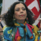Rosario Murillo, Nicaragua's first lady gestures during a press conference in Managua, Nicaragua, Saturday, Oct. 29, 2011. AP Photo/Miguel Alvarez)
